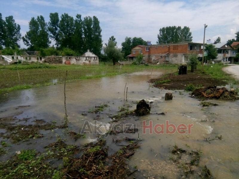 Şiddetli Yağış Bahçelere Zarar Verdi