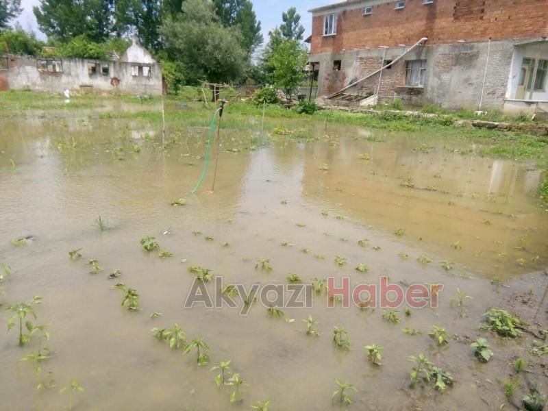Şiddetli Yağış Bahçelere Zarar Verdi