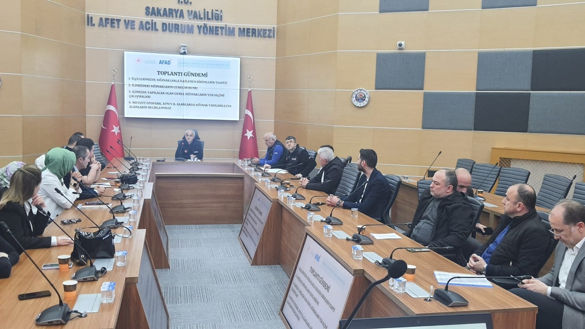 Sığınak çalışmaları için Sakarya’da önemli toplantı