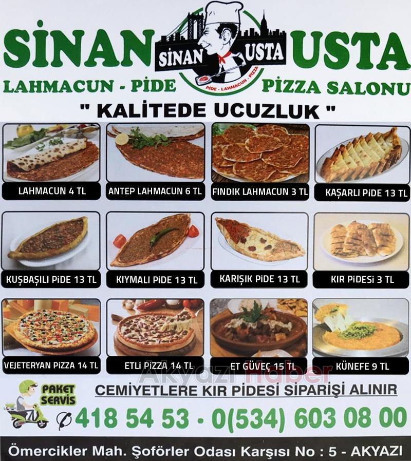 SİNAN USTA LAHMACUN PİDE PİZZA