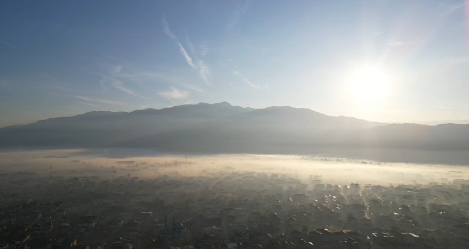 Sisle kaplanan Akyazı'dan kartpostallık görüntüler