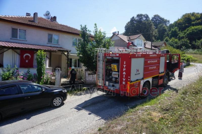 Şofben yangını panik oluşturdu 