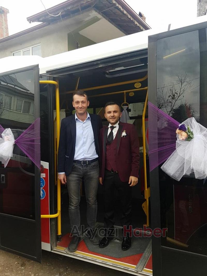 Şoför Damat Gelini Minibüsle Aldı