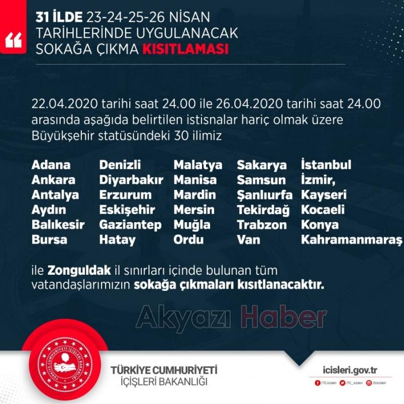 Sokağa çıkma yasağı öncesi bakkal ve marketlere düzenleme