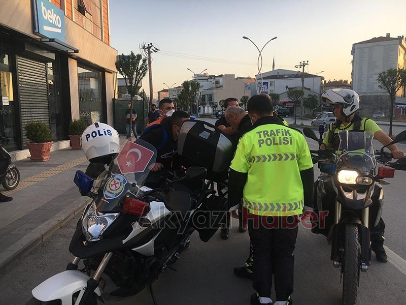 Sokağa çıkma yasağını ihlal edip kırmızı da geçtiler