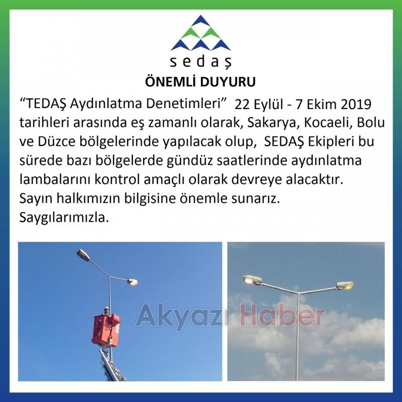SOKAK AYDINLATMALARI GÜNDÜZDE DEVREYE ALINABİLECEK
