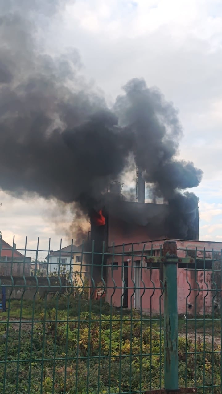 Sökümü yapılan süt fabrikasında yangın