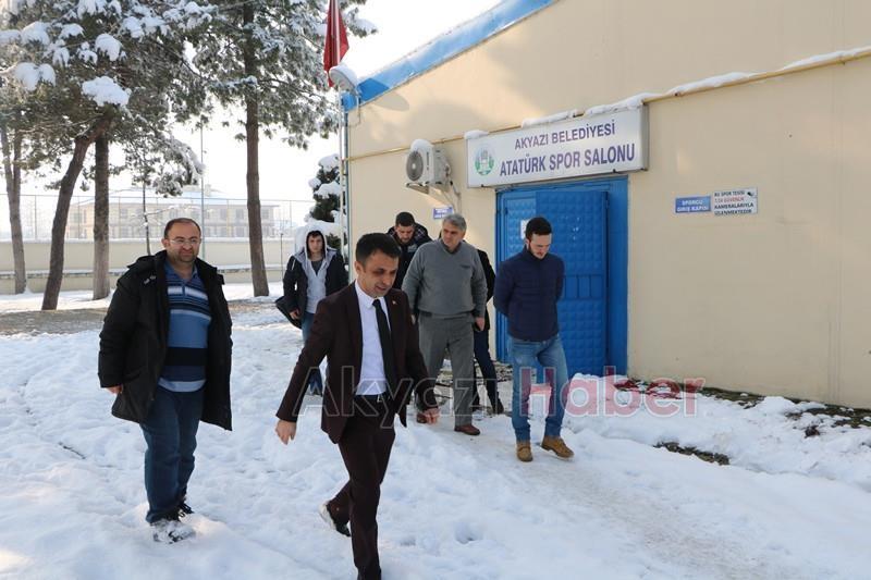 Spor İl Müdürü Çelikel den Akyazı da ki Tesislere İnceleme