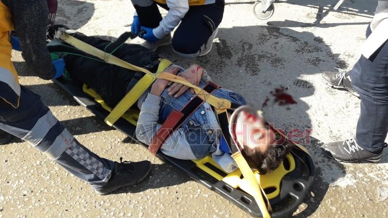 Suriyeli kurye kanlar içinde kaldı