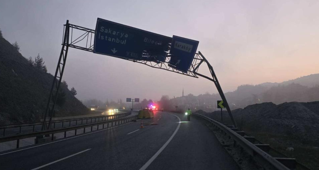 Sürücünün dalgınlığı karayolunda dehşet yaşattı