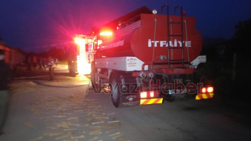 Tahta Kaşık Atölyesinde Yangın