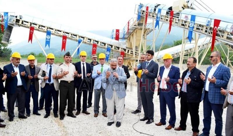 Taş Kırma Tesisi Dualarla Açıldı