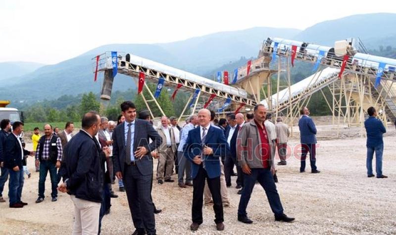 Taş Kırma Tesisi Dualarla Açıldı