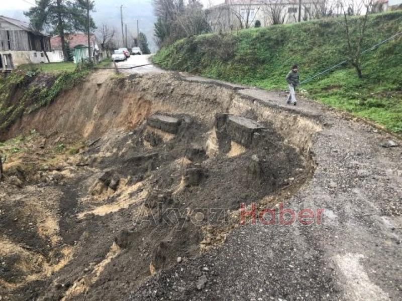 Taşburun da Heyelan