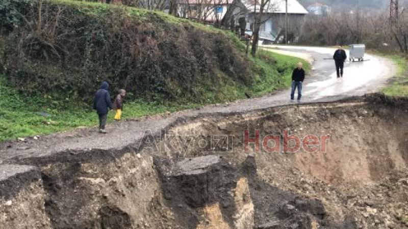 Taşburun da Heyelan