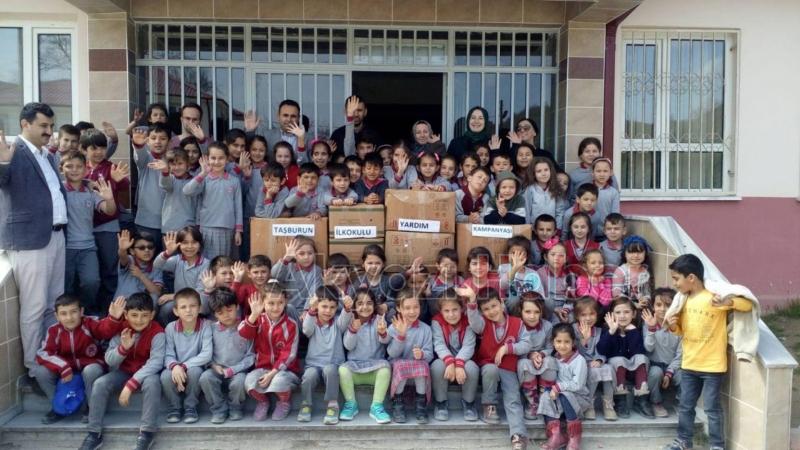 Taşburun ilkokulu öğrencilerinden anlamlı kampanya