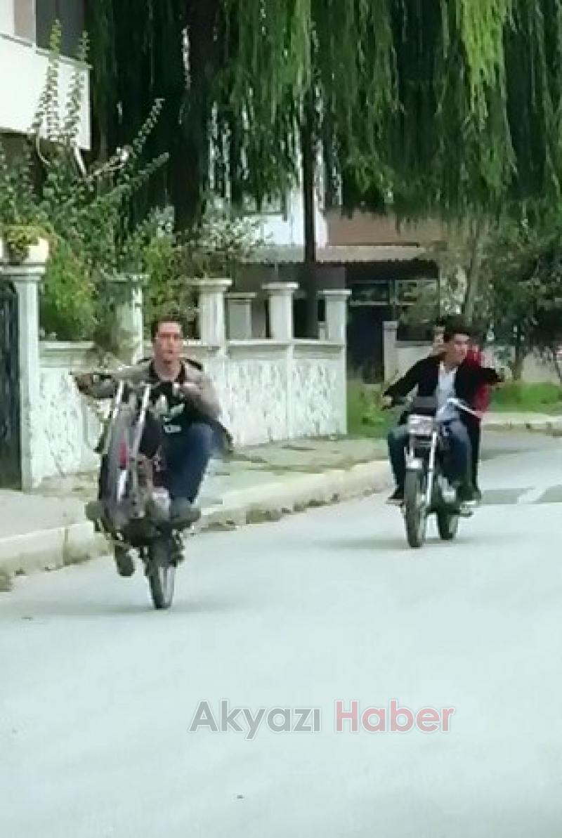 Tek teker üzerinde tehlikeli hareketler