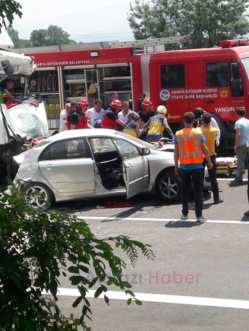 TEM de dehşet Çok sayıda araç birbirine girdi