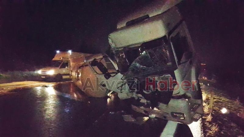 TEM'de tanker kazası 