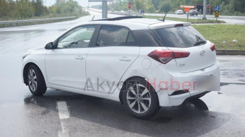 TEM kavşağında kaza