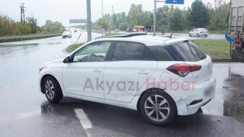 TEM kavşağında kaza