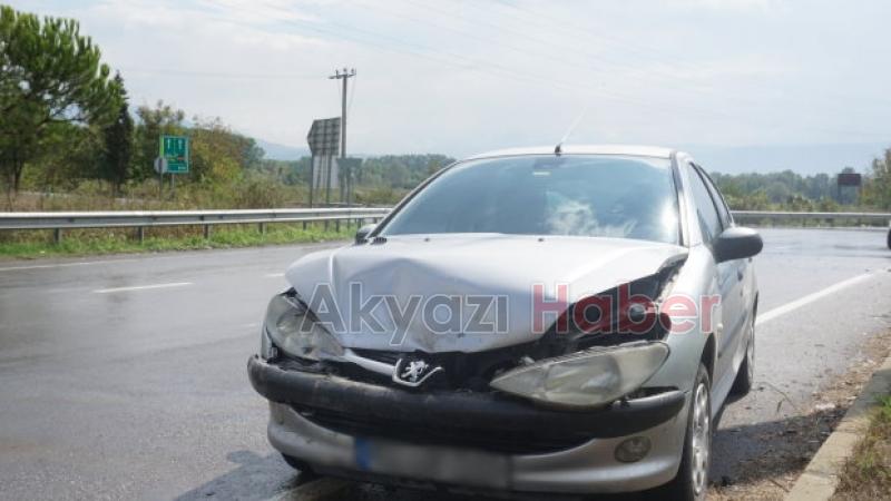 TEM kavşağında kaza