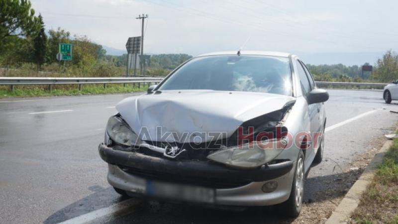 TEM kavşağında kaza