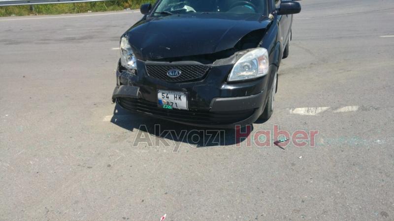 TEM Otoyolu Akyazı Gişelerinde Kaza 1 Yaralı