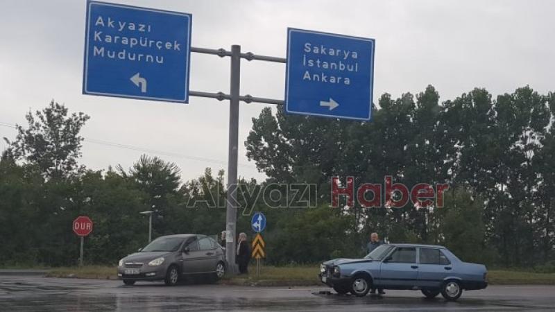 TEM Otoyolu kavşağında kaza