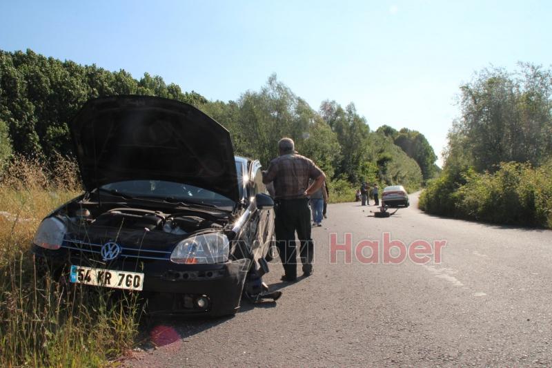 Tem Otoyolu Yan Yolunda Trafik Kazası