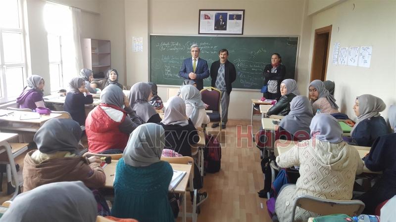 TEOG SINAVINA GİRECEK ÖĞRENCİLERE BAŞKANDAN ZİYARET