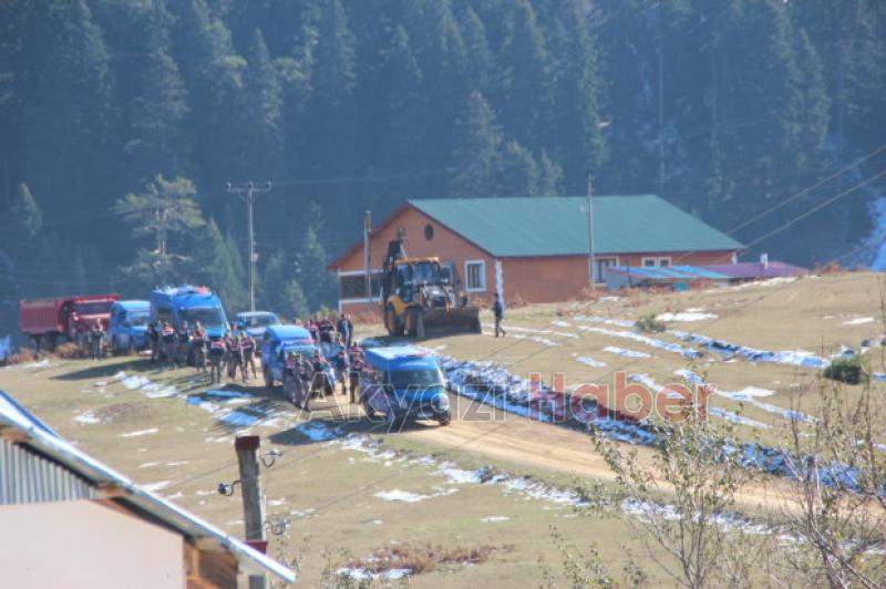 Tespit Edilen Yayla Evlerinin Yıkımına Başlandı