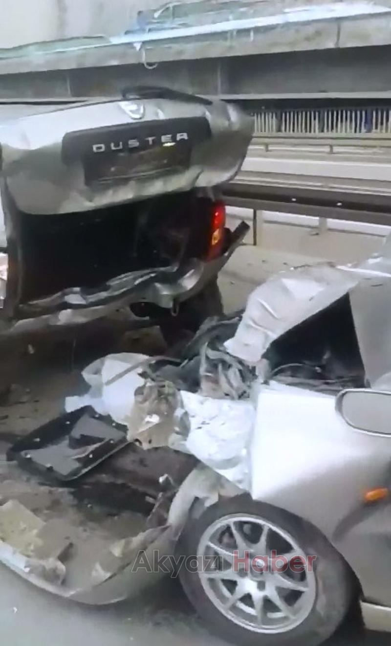 Tırın altına girdi bu araçtan  sağ kurtuldu