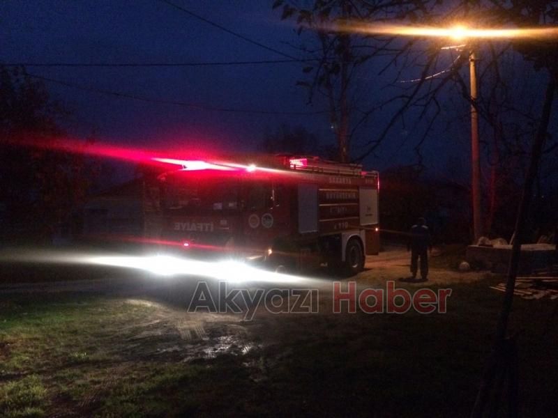 Topağaç Mahallesinde Yangın