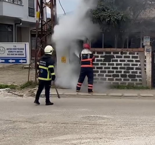 Trafoda yangın çıktı