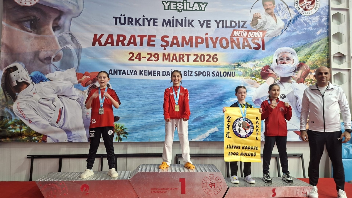 Türkiye Şampiyonasından 3 Altın 2 Gümüş madalya 