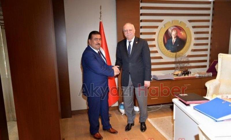 TZOB Başkanı Şemsi Bayraktar Bekir Durmuş u Ağırladı