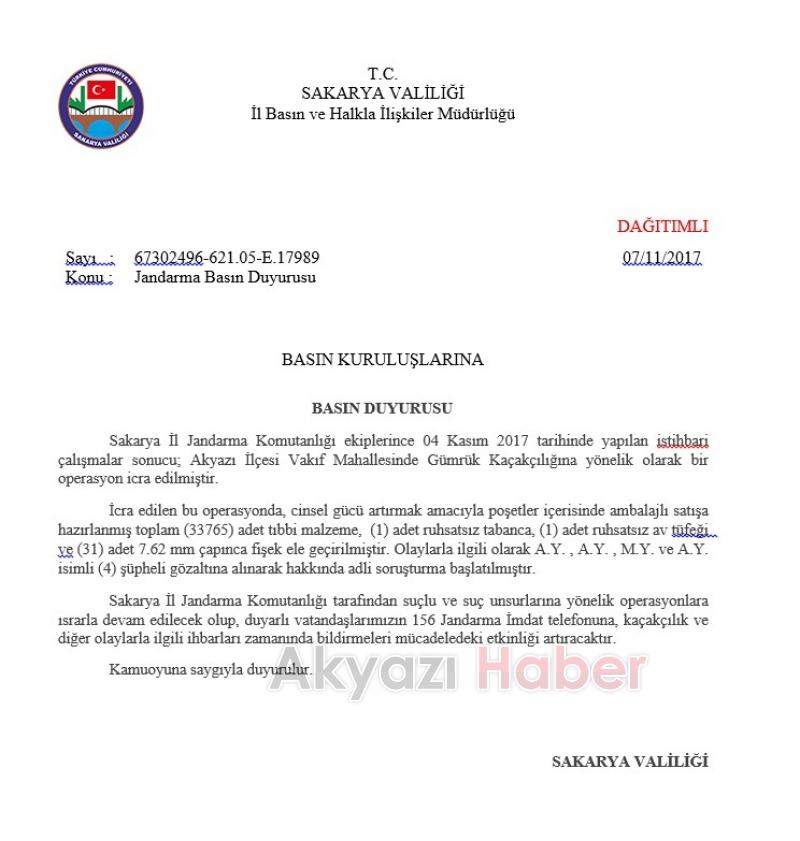  Vakıf’ta yapılan Operasyonda Cinsel Ürün Yakalandı