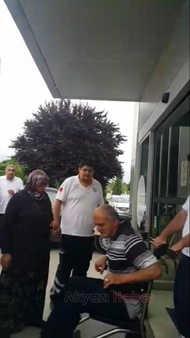 Viraja Kontrolsüz Giren Sürücü Hastanelik Oldu