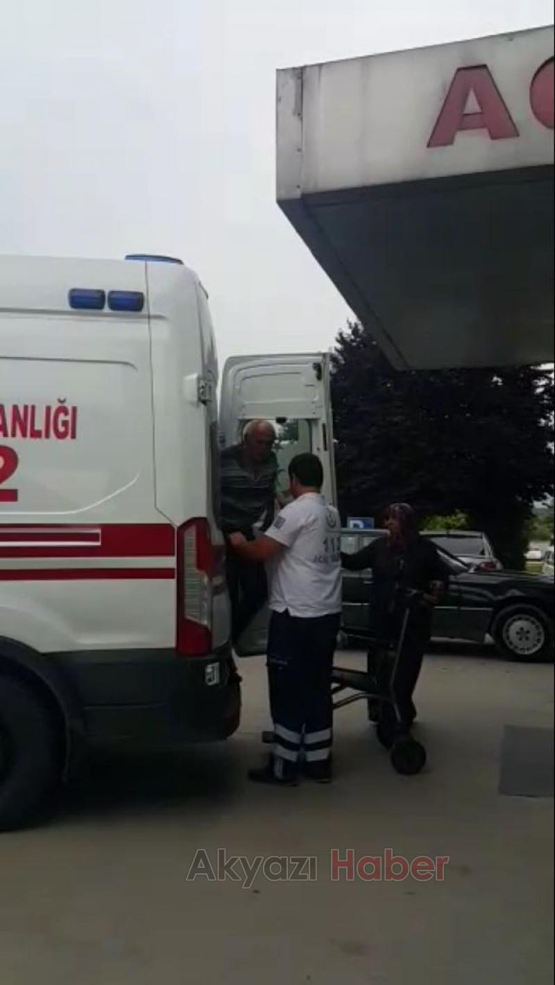 Viraja Kontrolsüz Giren Sürücü Hastanelik Oldu