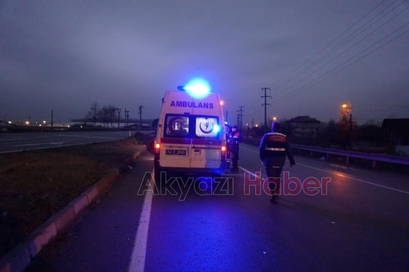 Virajı alamadı bariyerlere çarpıp durabildi