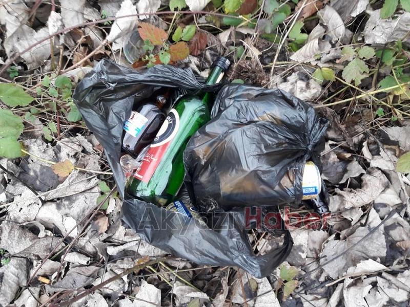 Yağcılar Deresi Çevresi Alkol Şişeleriyle Kirletiliyor