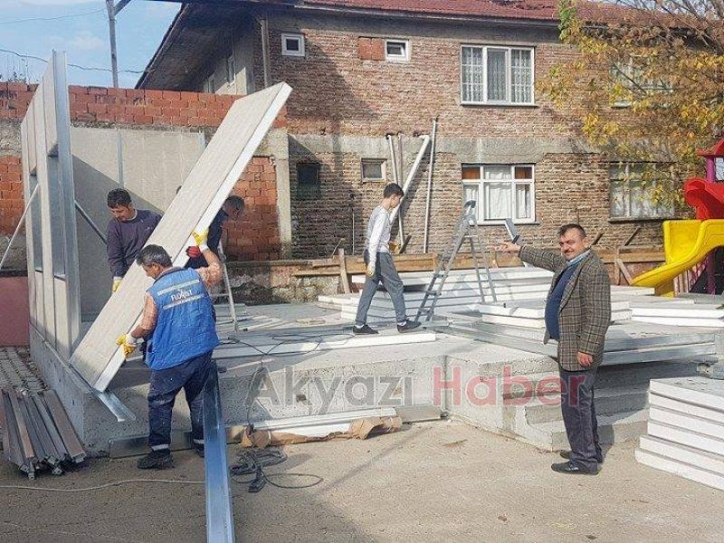 YAĞCILAR İLKÖĞRETİM OKULU EK KONTEYNER SINIFI HİZMETE GİRDİ