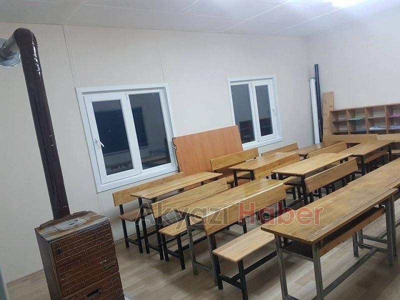 YAĞCILAR İLKÖĞRETİM OKULU EK KONTEYNER SINIFI HİZMETE GİRDİ