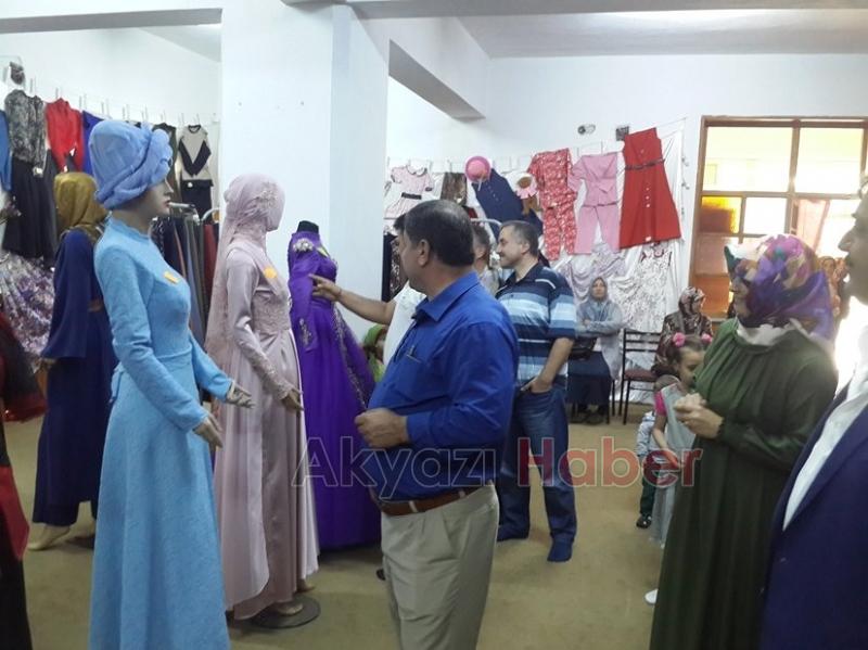 YAĞCILAR MAHALLESİNDE DİKİŞ KURSU SERGİSİ AÇILDI