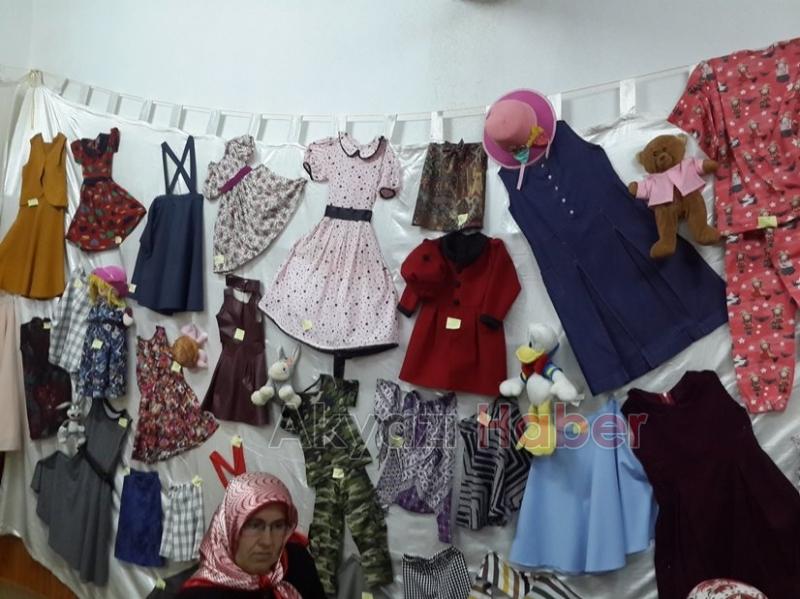 YAĞCILAR MAHALLESİNDE DİKİŞ KURSU SERGİSİ AÇILDI