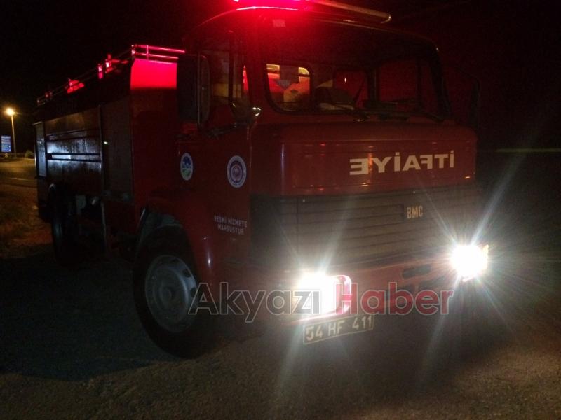 Yangına Giden İtfaiye Otomobille Çarpıştı 
