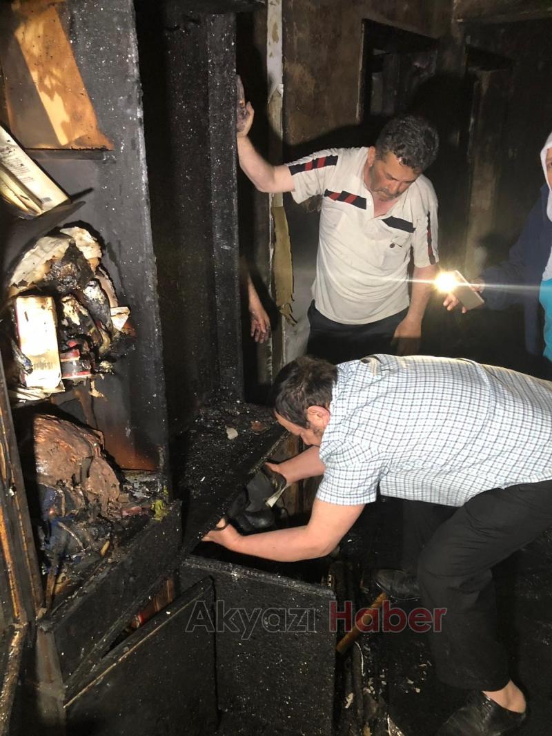 Yangını erken farketmesi faciayı önledi 