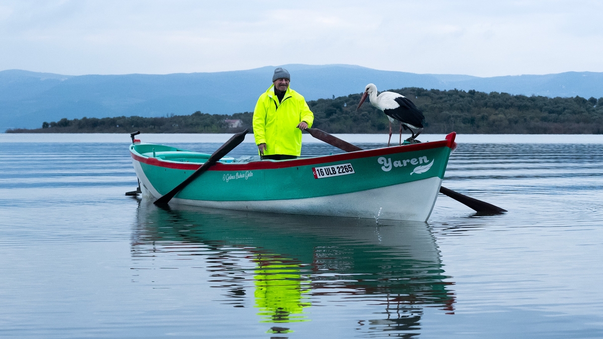Yaren leylek bu yıl erken geldi