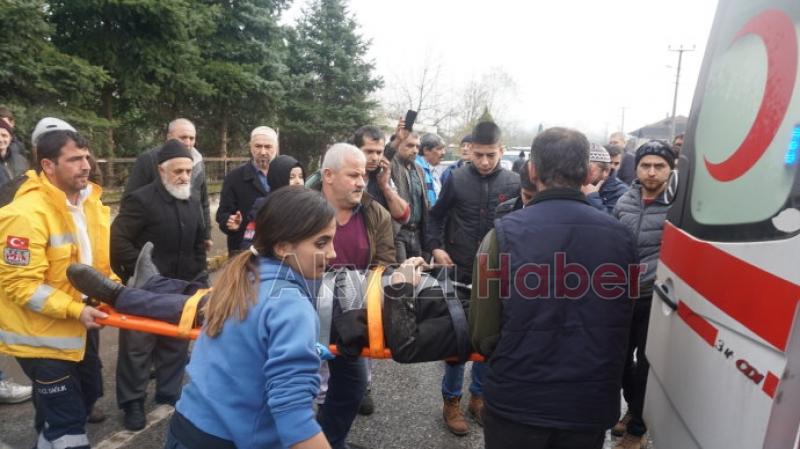 Okula yemek götürüyordu Otomobille çarpıştı 1 yaralı